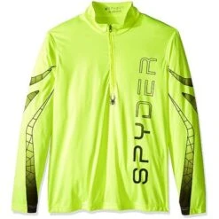 Spyder Powertrack Dry W.E.B. T-Neck Men's 9 Spyder Powertrack Dry W.E.B. T-Neck Men's -Bob's Sports Chalet 10007 BRYT YLWBLACKPOLAR m