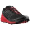 Salomon Sense Ride 4 Trail Running Shoes Men's -Bob's Sports Chalet 101101 BLKGOJI BERRYPHNTM m