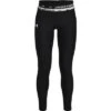Under Armour HeatGear Armour Leggings Girls' 1 Under Armour HeatGear Armour Leggings Girls' -Bob's Sports Chalet 101169 BLACKWHITE m