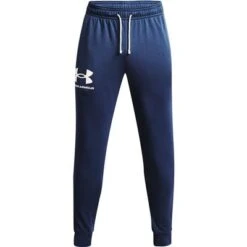 Under Armour UA Rival Terry Joggers Men's -Bob's Sports Chalet 101188 INDIGOONYX WHITE m