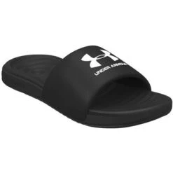 Under Armour Ansa Fixed Slide Sandals Women's -Bob's Sports Chalet 101219 BLACKBLACKWHITE m