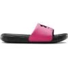 Under Armour Ansa Fixed Slide Sandals Girls' 1 Under Armour Ansa Fixed Slide Sandals Girls' -Bob's Sports Chalet 101221 BLKPINK SURGEBLK m