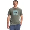 The North Face Boxed In Short Sleeve Tee Men's -Bob's Sports Chalet 101295 AGAVE GREEN m