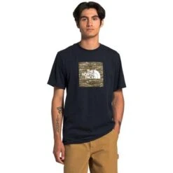 The North Face Boxed In Short Sleeve Tee Men's -Bob's Sports Chalet 101295 AVIATOR NAVY m