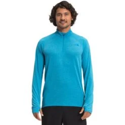 The North Face Wander 1/4 Zip Pullover Men's -Bob's Sports Chalet 101372 MERIDIANBLUEHTR m