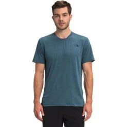 Men's Wander Short Sleeve Tee - The North Face -Bob's Sports Chalet 101386 MONTEREYBLUHTHR m