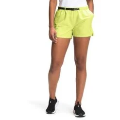 The North Face Class V Belted Shorts Women's 7 The North Face Class V Belted Shorts Women's -Bob's Sports Chalet 101404 SULPHR SPR GRN m