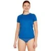 Speedo Short-Sleeve Swim Tee Women's -Bob's Sports Chalet 101715 SPEEDO BLUE m