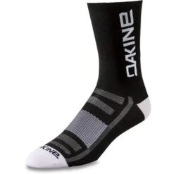 Dakine Singletrack Crew Socks -Bob's Sports Chalet 103002 BLACKWHITE m