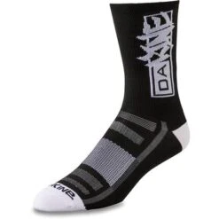 Dakine Singletrack Crew Socks -Bob's Sports Chalet 103002 BLACKWHITE VANDAL m