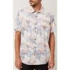 ONeill O'Neill Atlas Short Sleeve Button-Up Shirt Men's -Bob's Sports Chalet 103024 CREAM m