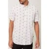 ONeill O'Neill Horizon Short Sleeve Button-Up Shirt Men's -Bob's Sports Chalet 103027 CREAM m