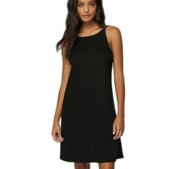 Oneill Morette Solid Dress Women's -Bob's Sports Chalet 103070 BLACK m
