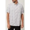 ONeill O'Neill Lei Up Sleeve Button-Up Shirt Men's 2 ONeill O'Neill Lei Up Sleeve Button-Up Shirt Men's -Bob's Sports Chalet 103102 LIGHT GREY m