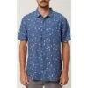 ONeill O'Neill Fish Tales Short Sleeve Button-Up Shirt Men's 1 ONeill O'Neill Fish Tales Short Sleeve Button-Up Shirt Men's -Bob's Sports Chalet 103103 NAVY m