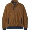 Patagonia Shearling Fleece Button Pullover Men's 2 Patagonia Shearling Fleece Button Pullover Men's -Bob's Sports Chalet 103135 BEAR BROWNNEW NAVY m