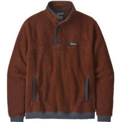 Patagonia Shearling Fleece Button Pullover Men's -Bob's Sports Chalet 103135 FOX RED m