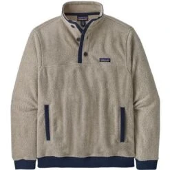 Patagonia Shearling Fleece Button Pullover Men's -Bob's Sports Chalet 103135 NATURAL m