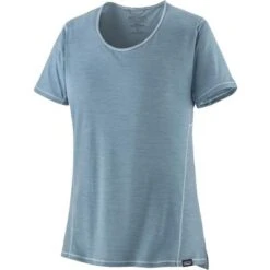Patagonia Capilene Cool Lightweight Shirt Women's -Bob's Sports Chalet 103156 LTPLMGRYSTEAMBLU XD m
