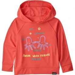 Patagonia Baby Capilene Cool Daily Sun Hoody -Bob's Sports Chalet 103175 OCTO BFFSCORAL m