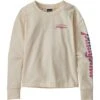 Patagonia Lightweight Crew Sweatshirt Girls' -Bob's Sports Chalet 103182 FITZ SCRIPTWHT WASH m