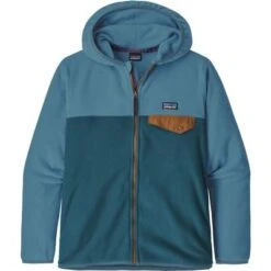 Patagonia Micro D Snap-T Jacket Boys' 8 Patagonia Micro D Snap-T Jacket Boys' -Bob's Sports Chalet 103184 PIGEON BLUE m