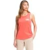 The North Face Simple Logo Tank Women's 1 The North Face Simple Logo Tank Women's -Bob's Sports Chalet 103662 EMBERGLOW ORNGE m