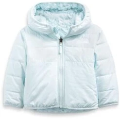 The North Face Reversible Mossbud Swirl Full-Zip Hooded Insulated Jacket Infants' -Bob's Sports Chalet 103757 ICE BLUE m