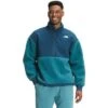 The North Face Platte Sherpa 1/4 Zip Fleece Men's -Bob's Sports Chalet 103848 STORMBLMNTRYBL m