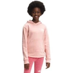 The North Face Camp Fleece Pullover Hoodie Girls' -Bob's Sports Chalet 103883 EVENING SAND PINK m