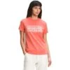 The North Face Logo Play Short Sleeve Tee Women's -Bob's Sports Chalet 103884 EMBERGLOW ORNGE m