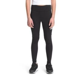 The North Face Printed On Mountain Tights Girls' -Bob's Sports Chalet 103913 TNFBLCKSPARKLE m