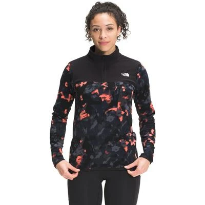 The North Face Printed TKA Glacier 1/4 Zip Fleece Women's 3 The North Face Printed TKA Glacier 1/4 Zip Fleece Women's