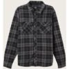 ONeill O'Neill Glacier Plaid Superfleece Flannel Men's -Bob's Sports Chalet 104058 BLACK m