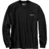 Carhartt Loose Fit Heavyweight Longsleeve Trademark Graphic T-Shirt Men's 1 Carhartt Loose Fit Heavyweight Longsleeve Trademark Graphic T-Shirt Men's -Bob's Sports Chalet 104269 BLACK m