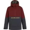 Armada Bristal Insulated Anorak Men's 1 Armada Bristal Insulated Anorak Men's -Bob's Sports Chalet 104278 BURGUNDYINDIGO m
