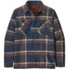 Patagonia Insulated Organic Cotton Midweight Fjord Flannel Shirt Men's -Bob's Sports Chalet 104430 GROWLRS PLDSMLDR BL m