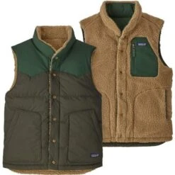 Patagonia Reversible Bivy Down Vest Men's -Bob's Sports Chalet 104447 KELP FORESTSBLM GN m