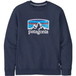 Patagonia Fitz Roy Horizons Uprisal Crew Sweatshirt Men's 7 Patagonia Fitz Roy Horizons Uprisal Crew Sweatshirt Men's -Bob's Sports Chalet 104462 NEW NAVY m