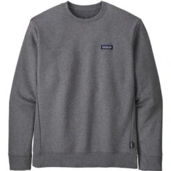 Patagonia P-6 Label Uprisal Crew Sweatshirt Men's -Bob's Sports Chalet 104463 GRAVEL HEATHER m