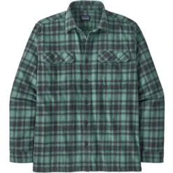 Patagonia Long-Sleeved Organic Cotton Midweight Fjord Flannel Shirt Men's -Bob's Sports Chalet 104467 CNNCTD LNSFRSH TEAL m