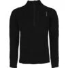 Hot Chillys La Montana Fleece Zip T-Neck Base Layer Top Men's -Bob's Sports Chalet 104540 BLACKBLACK m