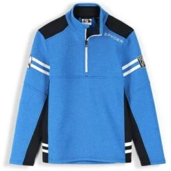 Spyder Wengen Half Zip Fleece Jacket Men's -Bob's Sports Chalet 104596 COLLEGIATE m
