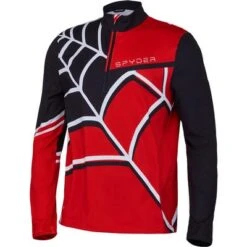 Spyder Vital Baselayer Top Men's 5 Spyder Vital Baselayer Top Men's -Bob's Sports Chalet 104597 VOLCANO m