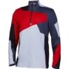 Spyder Leader Zip T-Neck Top Men's -Bob's Sports Chalet 104599 VOLCANO m