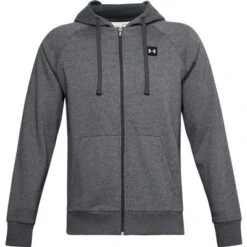 Under Armour UA Rival Fleece Full Zip Hoodie Men's -Bob's Sports Chalet 104902 PTCHGRYLTHTHRONYXWT m