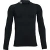 Under Armour Coldgear Armour Mock Neck Base Layer Top Boys' -Bob's Sports Chalet 104929 BLACKWHITE m