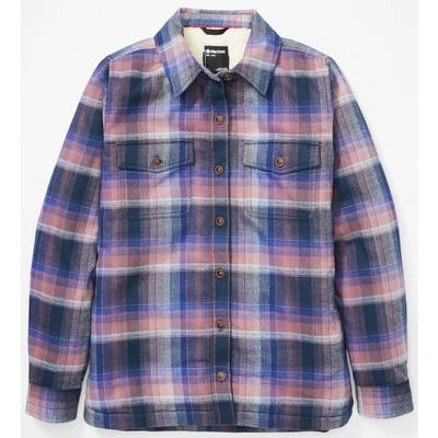 Marmot Ridgefield Sherpa-Lined Long-Sleeve Flannel Shirt Women's 3 Marmot Ridgefield Sherpa-Lined Long-Sleeve Flannel Shirt Women's