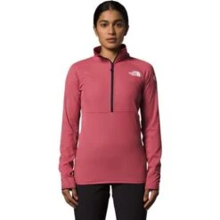 The North Face Summit FUTUREFLEECE LT 1/2 Zip Pullover Women's -Bob's Sports Chalet 105468 SLATE ROSE m
