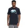 The North Face TNF Bear Short Sleeve Tee Men's -Bob's Sports Chalet 105473 AVIATOR NAVY m
